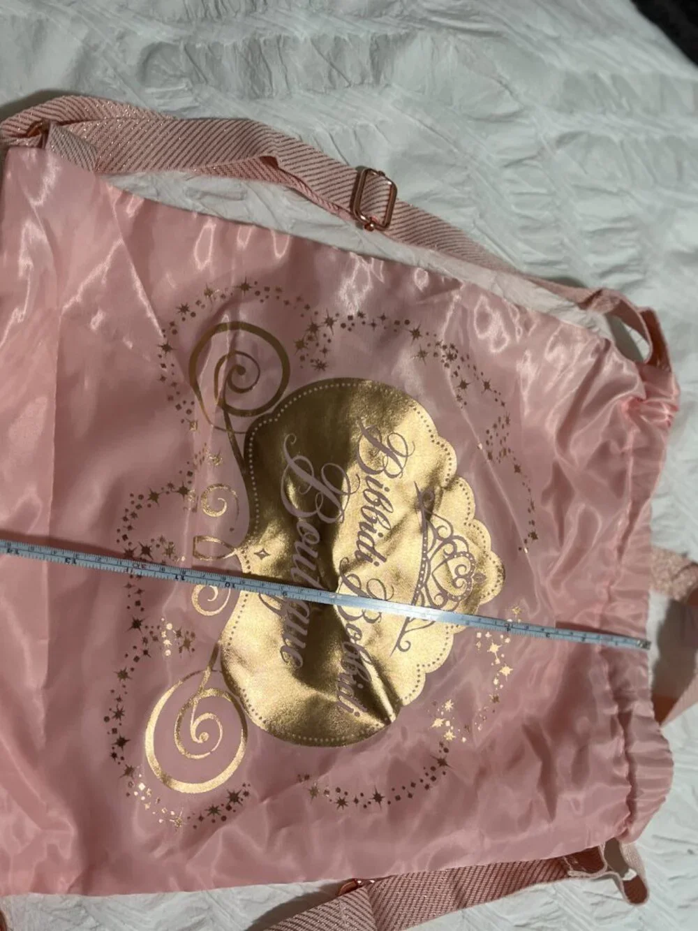 Disney Parks Bibbidi Bobbidi Boutique Cinderella Drawstring Backpack & Sash NWT‎